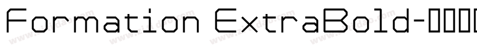 Formation ExtraBold字体转换
